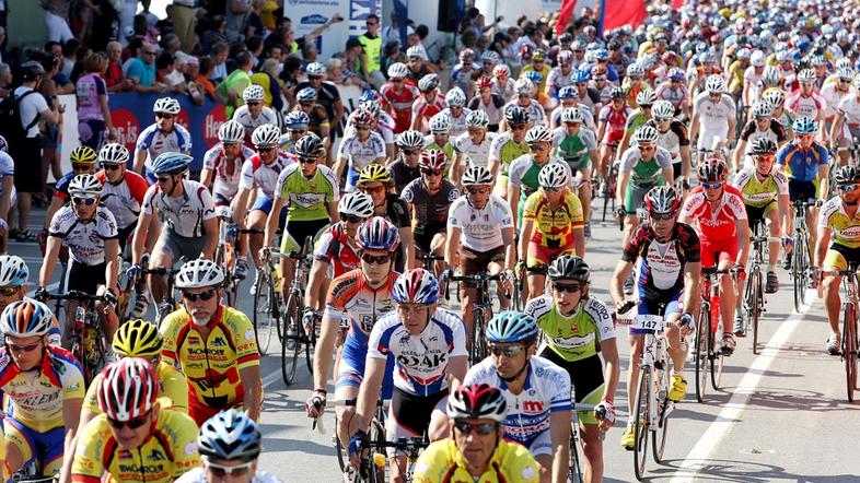 &lt;sport&gt; 14.06.2009, start, kolesarski maraton Franja,  Ljubljana, foto: Bo