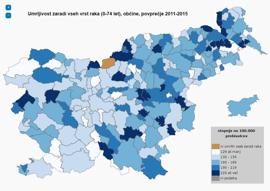 umrljivost rak | Avtor: NIJZ