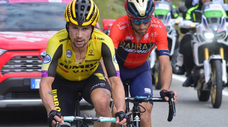 Vincenzo Nibali in Primož Roglič