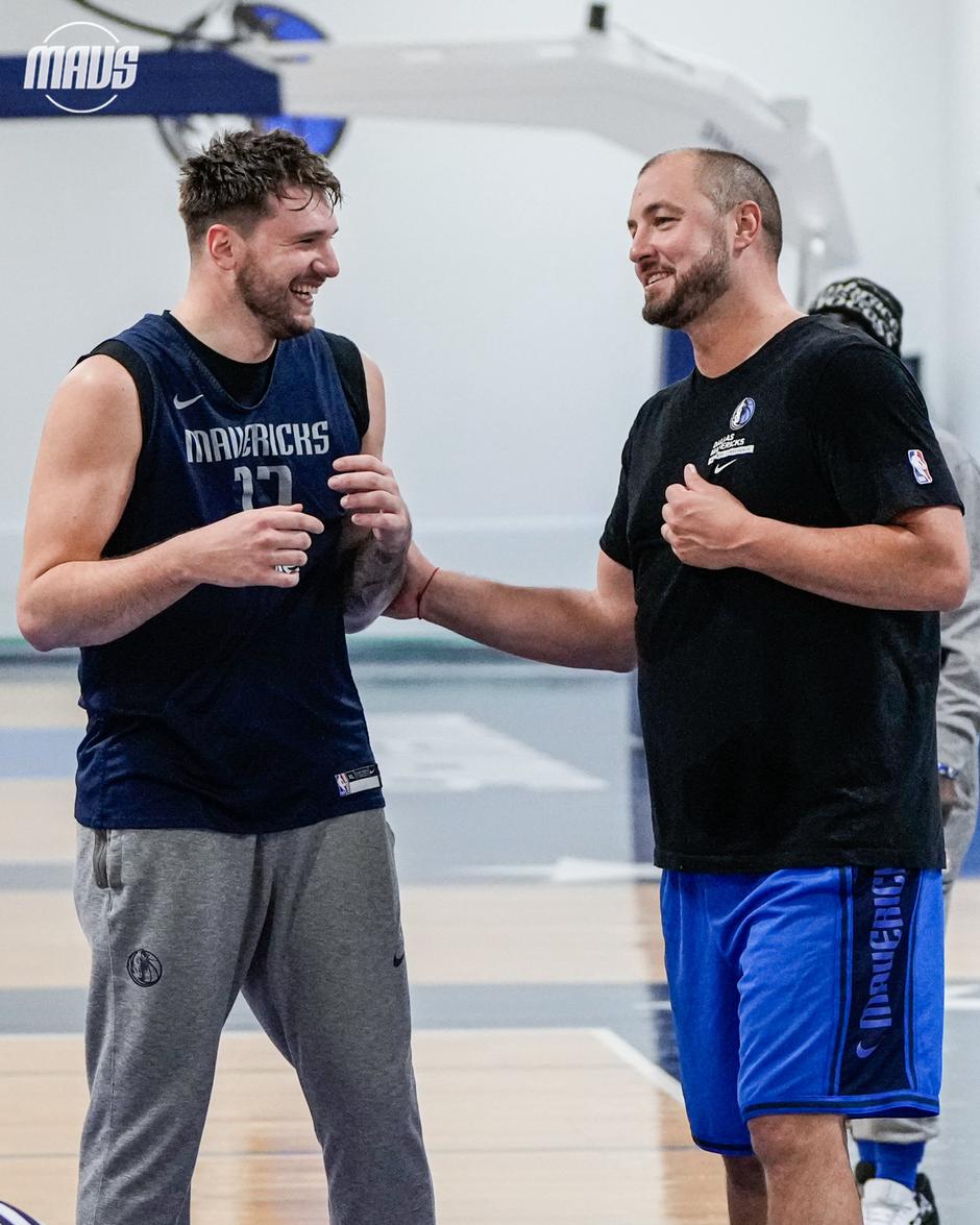 Luka Dončić in Marko Milič | Avtor: Twitter/Dallas Mavericks
