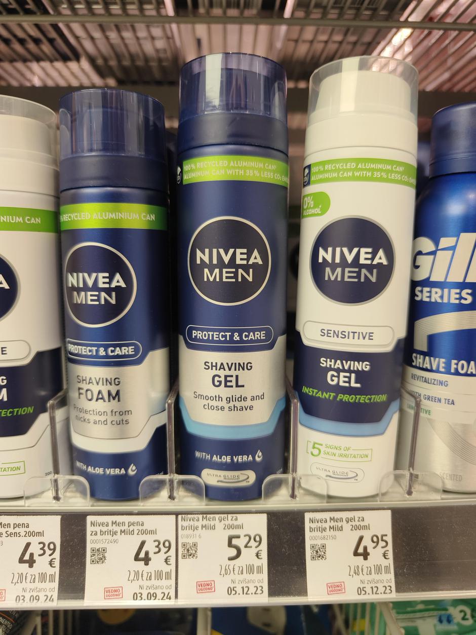 nivea gel za britje sensitive cena nemčija slovenija spar mercator dm | Avtor: 