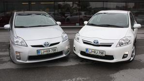 Toyota auris in prius