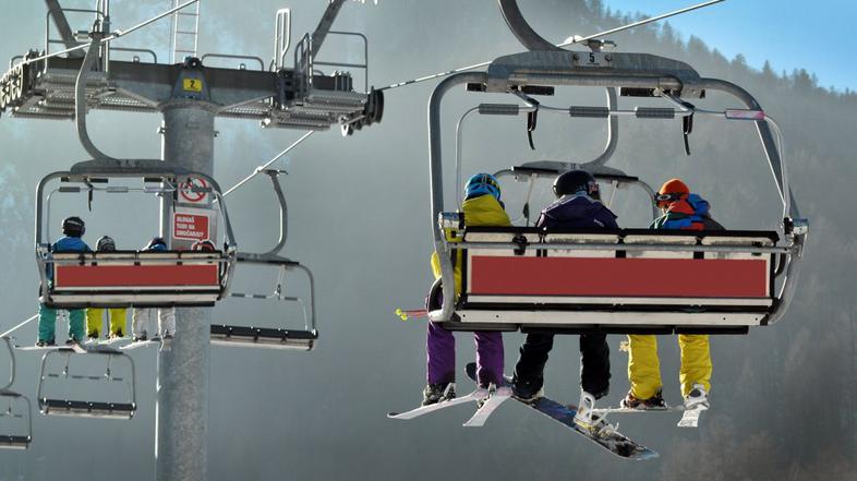 sedežnica vlečnica Kranjska Gora počitnice
