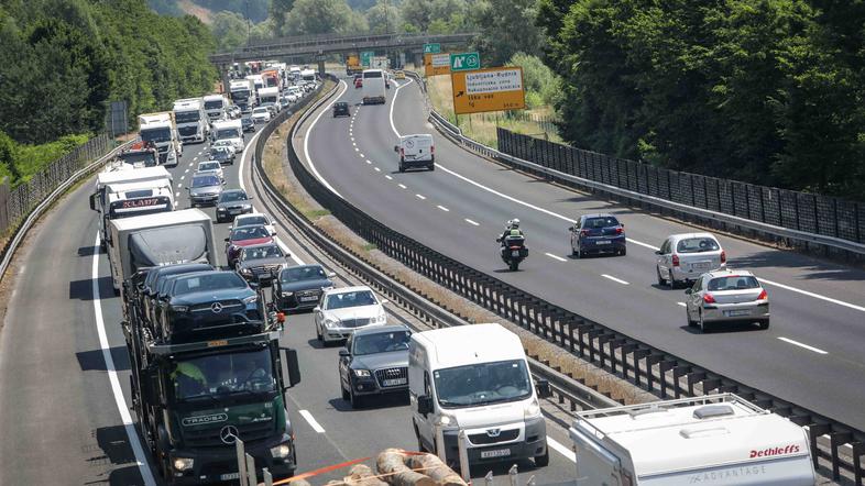 gneča na ljubljanski obvoznici