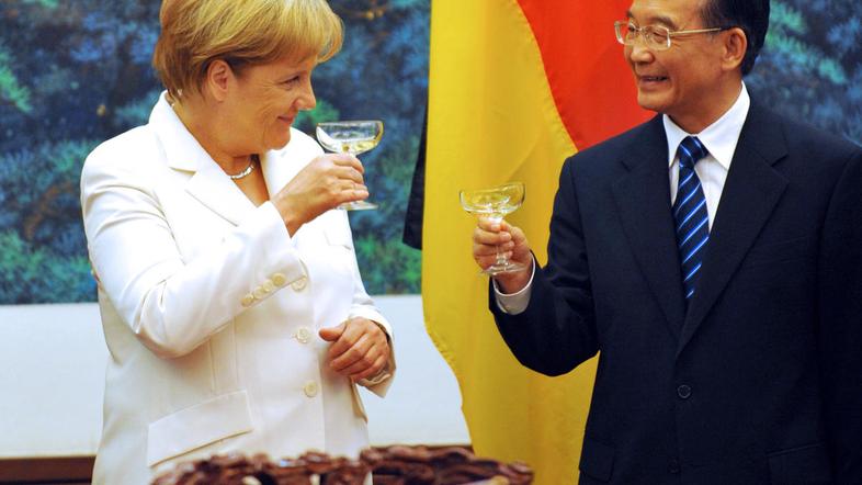 aNGELA MERKEL, KITAJSKA, OBISK, Wen Jiabao