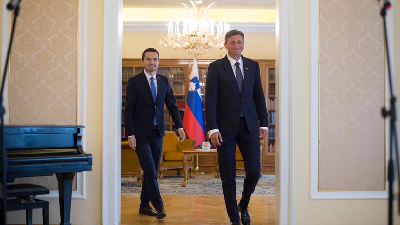 Matej Tonin in Borut Pahor