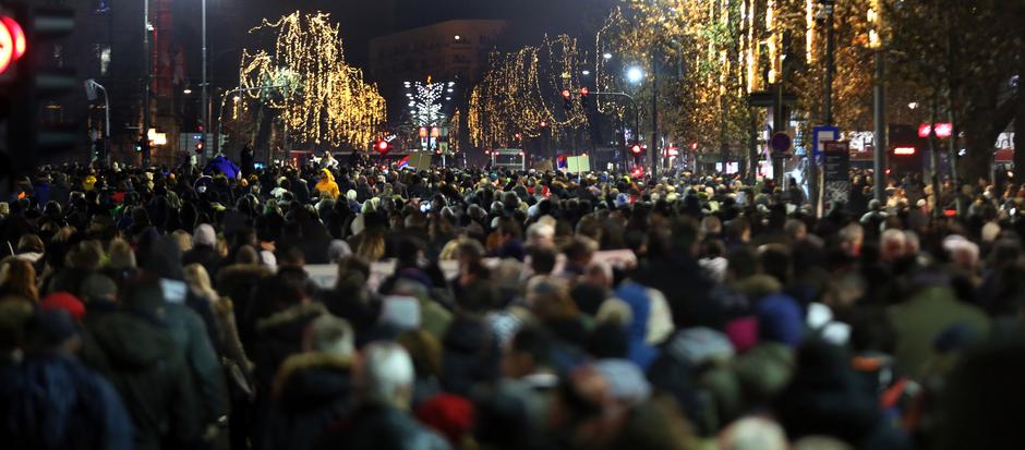 Protesti v Beogradu | Avtor: Epa