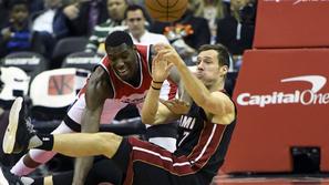 Goran Dragić Ian Mahinmi Washington Wizards Miami Heat