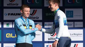 Remco Evenepoel in Tadej Pogačar