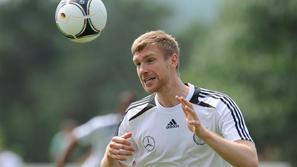 Mertesacker Nemčija reprezentanca trening priprave Tourrettes Euro 2012 evropsko