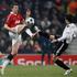 (Manchester United - Valencia) David Albelda in Michael Carrick