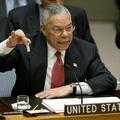 Colin Powell je leta 2003 varnostni svet s pripomočki opozarjal na nevarnost ira
