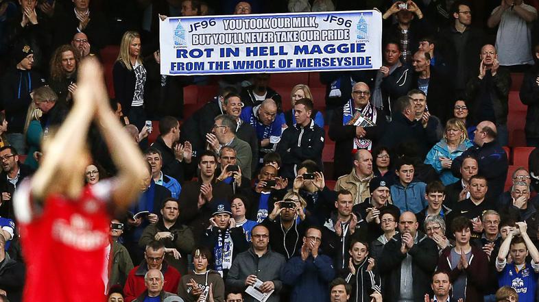 arsenal everton margaret thatcher