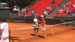 Tom Kočevar Dešman Joao Sousa Davisov pokal