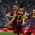 Xavi Hernandez Daniel Dani Alves Pedro Rodriguez gol zadetek veselje proslavljan