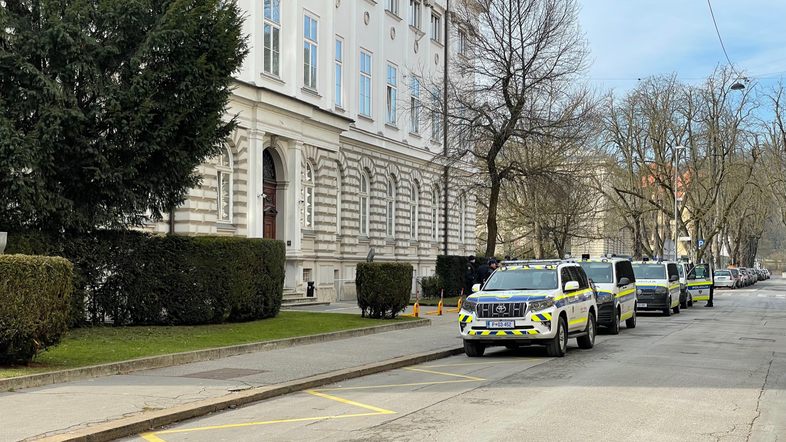 Priprave na slovenski konvoj svobode, policija