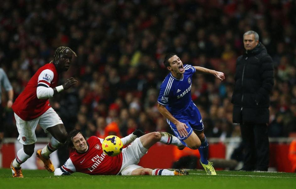 Sagna Azpilicueta Rosicky Mourinho Arsenal Chelsea