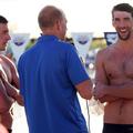 Phelps intervju pogovor Rowdy Gaines Lochte 100 delfin Swimming Grand Prix Serie