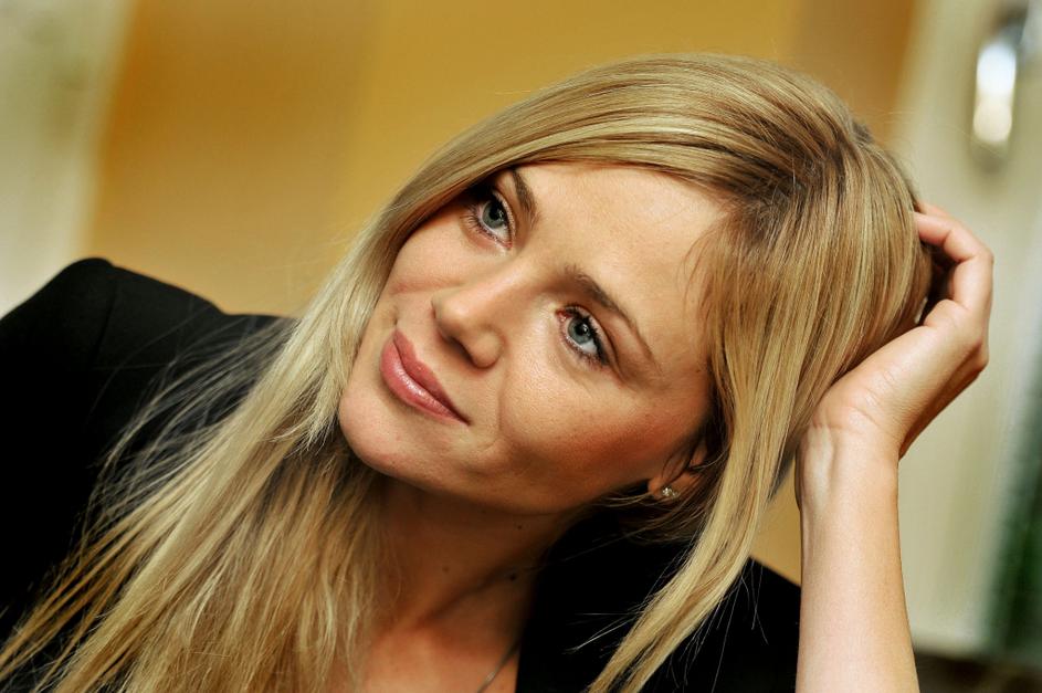 scena 27.01.11. Katarina Cas, intervju, igralka, vodilteljica, foto: Anze Petkov