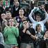 Navijači na tekmi Union Olimpija - Barcelona