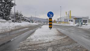 Sneg v Sinji Gorici.