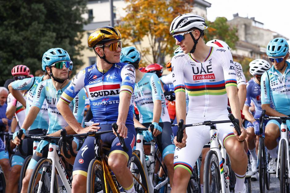Remco Evenepoel in Tadej Pogačar | Avtor: Profimedia
