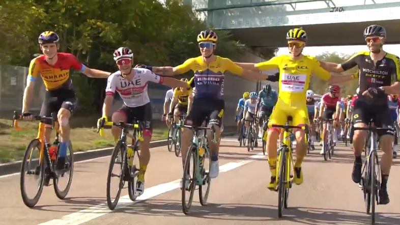 Tadej Pogačar Jan Polanc Matej Mohorič Primož Roglič Luka Mezgec