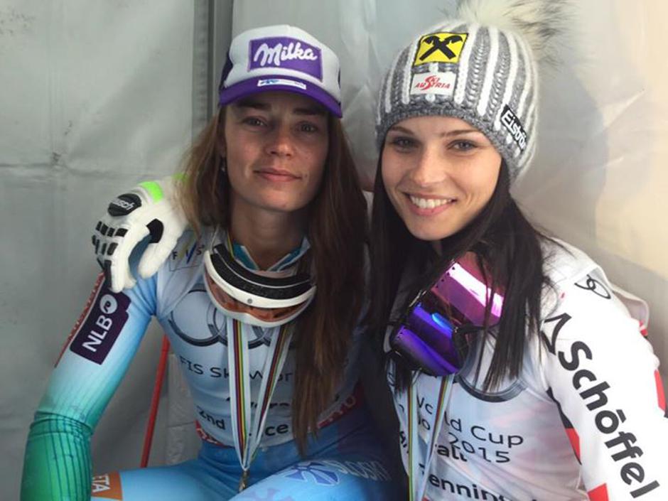 Tina Maze in Anna Fenninger | Avtor: Facebook