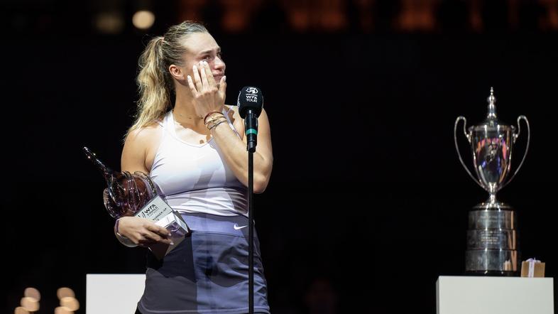 Arina Sabalenka v solzah