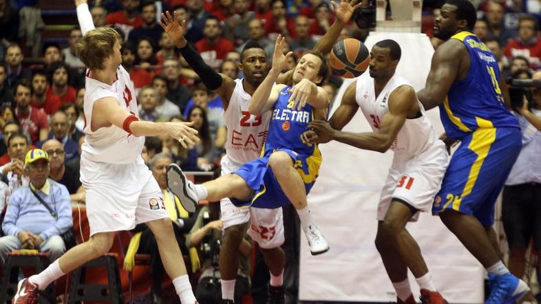 Joe Ingles Keith Langford Sofoklis Schortsanitis Armani Jeans Maccabi Evroliga