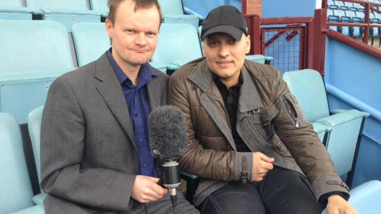 Petrov Aston Villa intervju klubska televizija Villa Park stadion tribuna