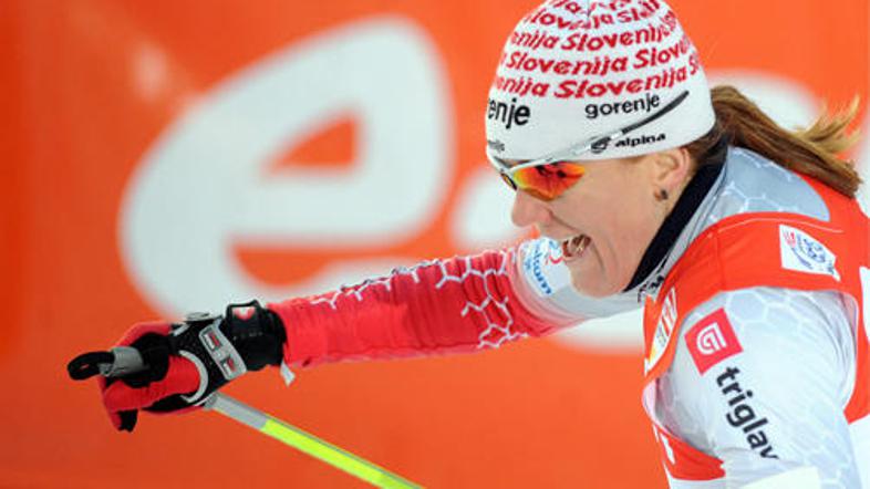V Pragi je bila Petra Majdič tretja, na novomeškem sprintu pa še mesto višje.