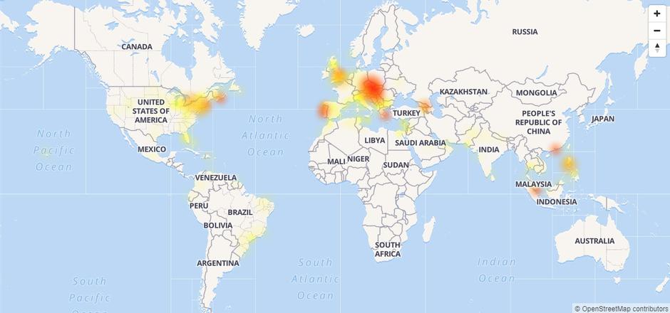 težave facebook | Avtor: PrtScr downdetector.som
