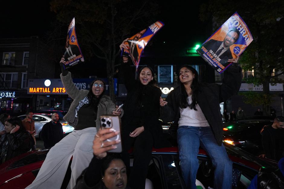 veselje volivcev po razglasitvi rezultatov v New Yorku | Avtor: Profimedia