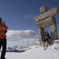 Inukshuk na gori Whistler. Več jih poglejte v fotogaleriji. (Foto: Reuters)