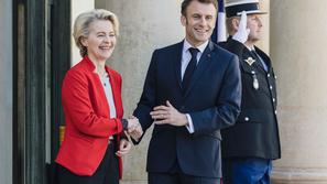 Ursula von der Leyen in Emmanuel Macron