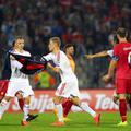 Balaj Agolli zračno plovilo dron velikoalbanska zastava stadion JNA Beograd Srbi