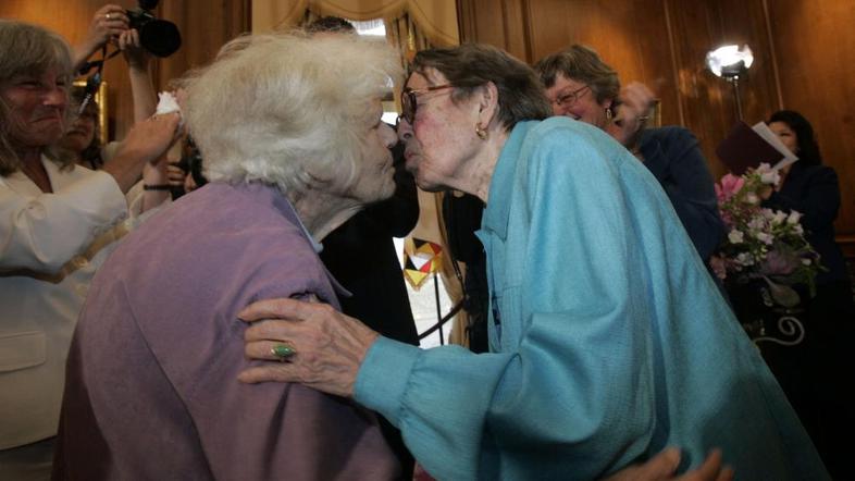 Partnerici Del Martin in Phyllis Lyon sta v poznih letih vendarle dočakali zmago