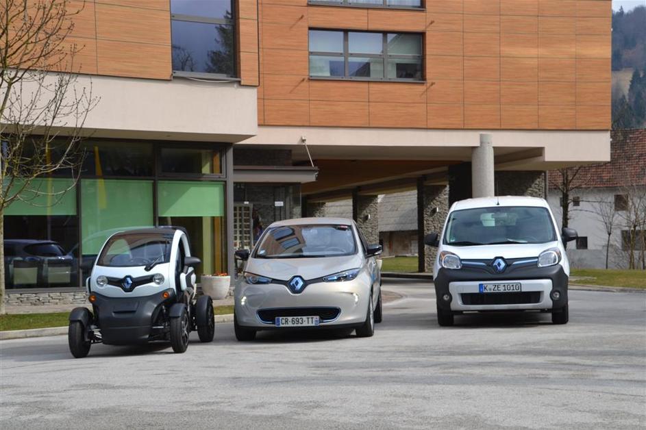 Renault zoe, kangoo in twizzy