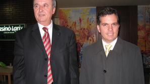 Miran Čurin, predsednik uprave, in Uroš Kravos, predsednik NS, po včerajšnji sej