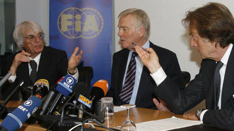 Ecclestone, Mosley in Montezemolo po sestanku pred Svetovnim motošportnim svetom
