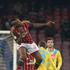 Balotelli žoga skok Napoli AC Milan Serie A Italija liga prvenstvo