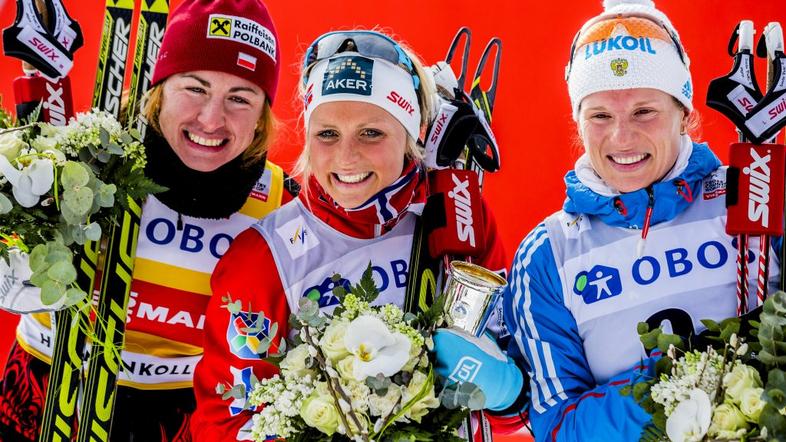 Therese Johaug Justyna Kowalczyk Julia Čekaleva