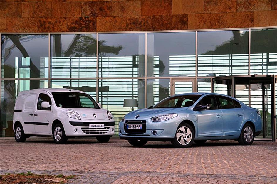 Renault fluence Z. E. in kangoo Z. E.