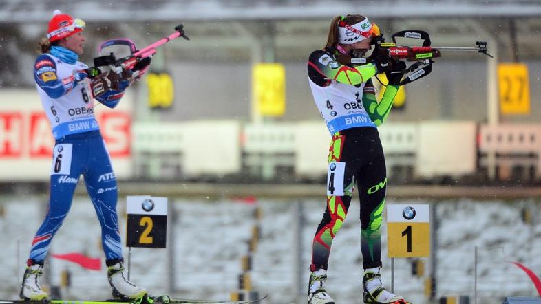 Darja Domračeva Veronika Vitkova biatlon Oberhof