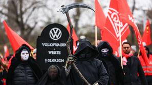 Volkswagen tovarna protesti