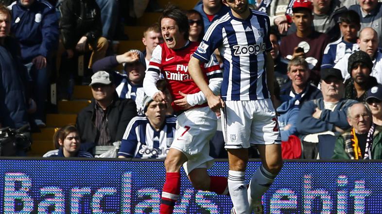 rosicky west bromwich albion arsenal