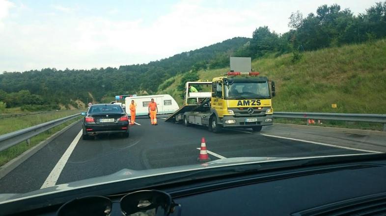 Zastoj na AC pred Koprom