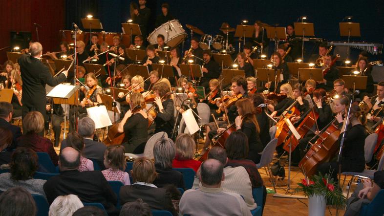 Simfonični orkester Glasbene šole Krško je bil prejšnjo soboto organizator revij