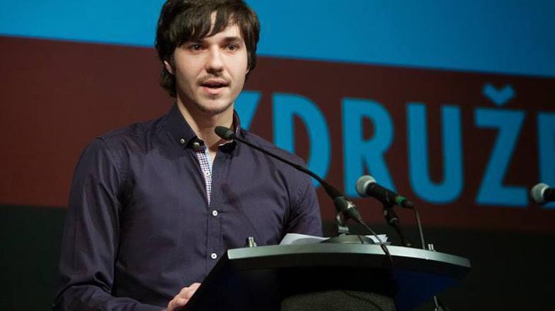 Razno 02.03.14, Luka Mesec, iniciativa za demokraticni socializem, foto: Faceboo